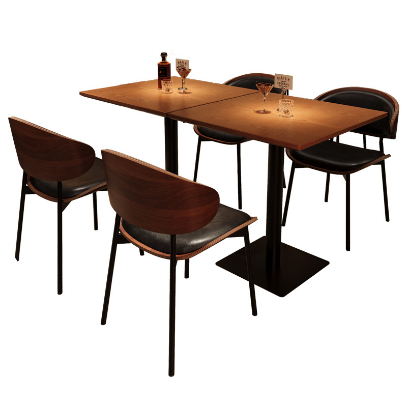 Commercial Solid Wood Table and Chair Set for Restaurants, Cafes, and Bars view 3